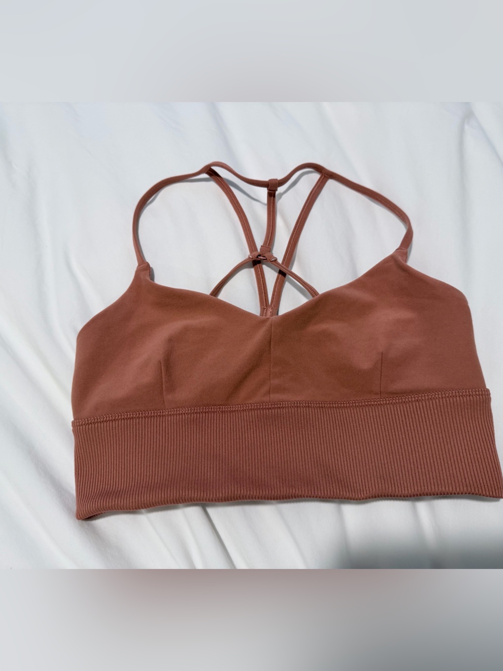 ALO Yoga | Alosoft Lavish Bra - Soft Terracotta - Picture 2 of 4